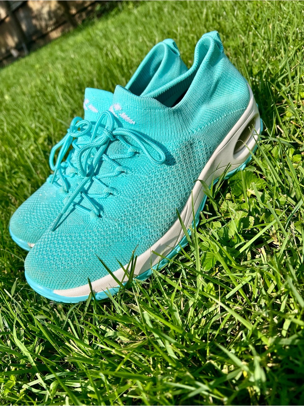 Mishansha Light Teal Aqua Running Athletic Sneakers Tennis Shoe Women 11 nurse